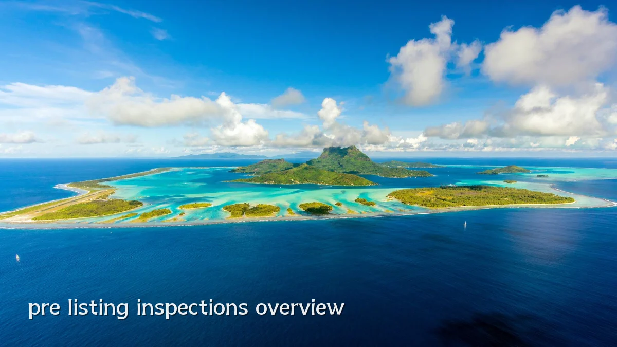 pre listing inspections overview