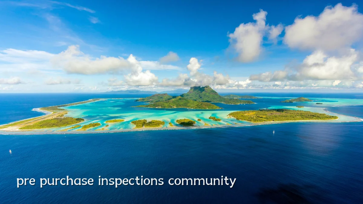 pre purchase inspections community