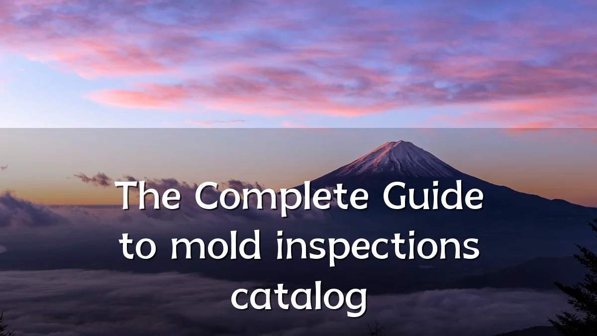The Complete Guide to mold inspections catalog
