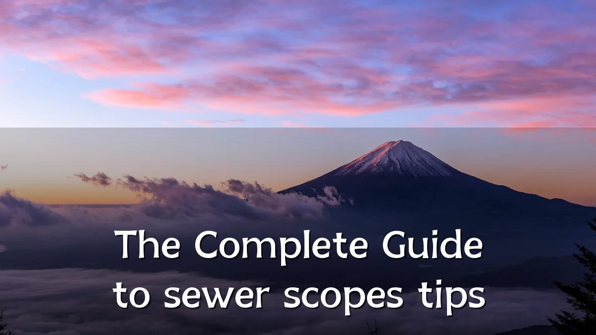 The Complete Guide to sewer scopes tips