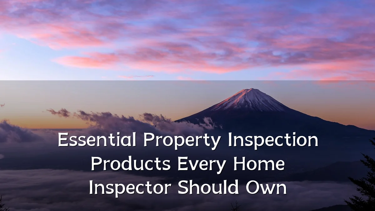 Essential Property Inspection Products Every Home Inspector Should Own