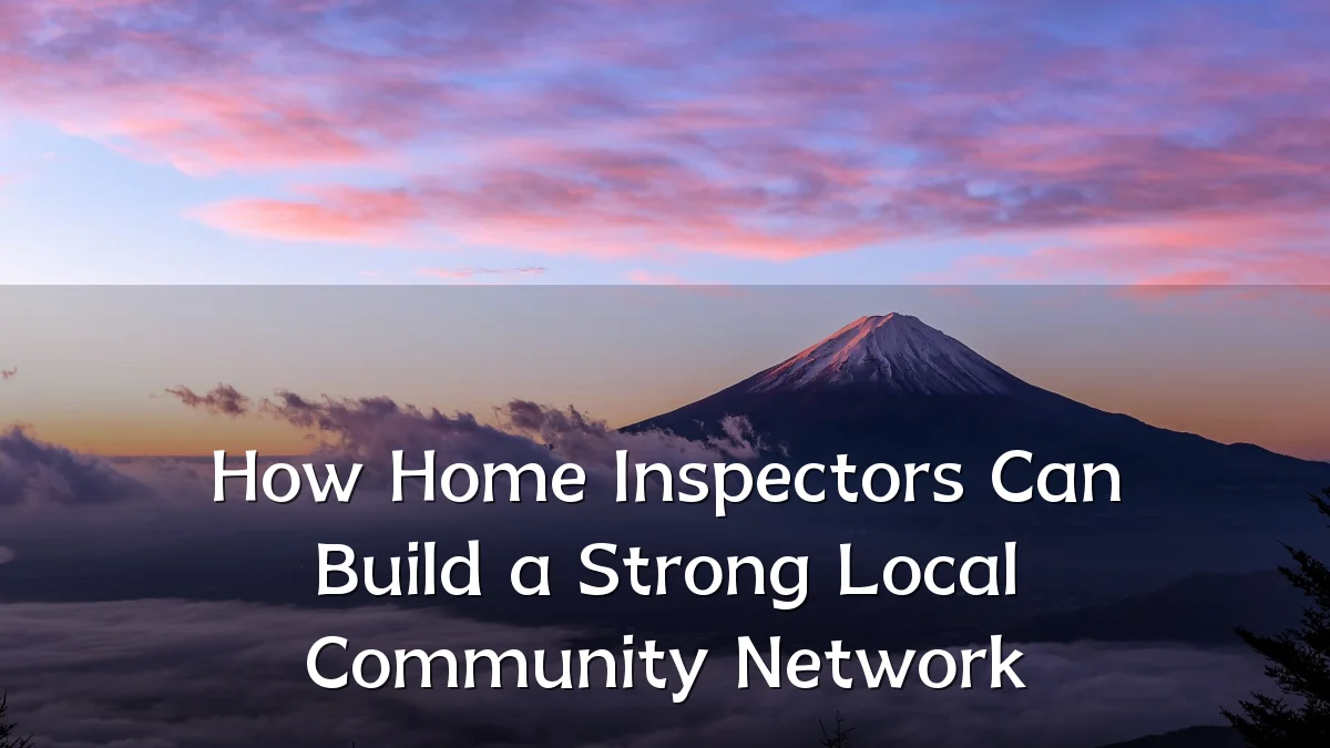 How Home Inspectors Can Build a Strong Local Community Network