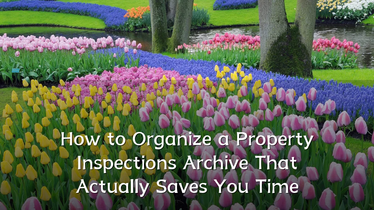 How to Organize a Property Inspections Archive That Actually Saves You Time