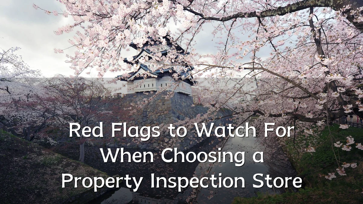 Red Flags to Watch For When Choosing a Property Inspection Store