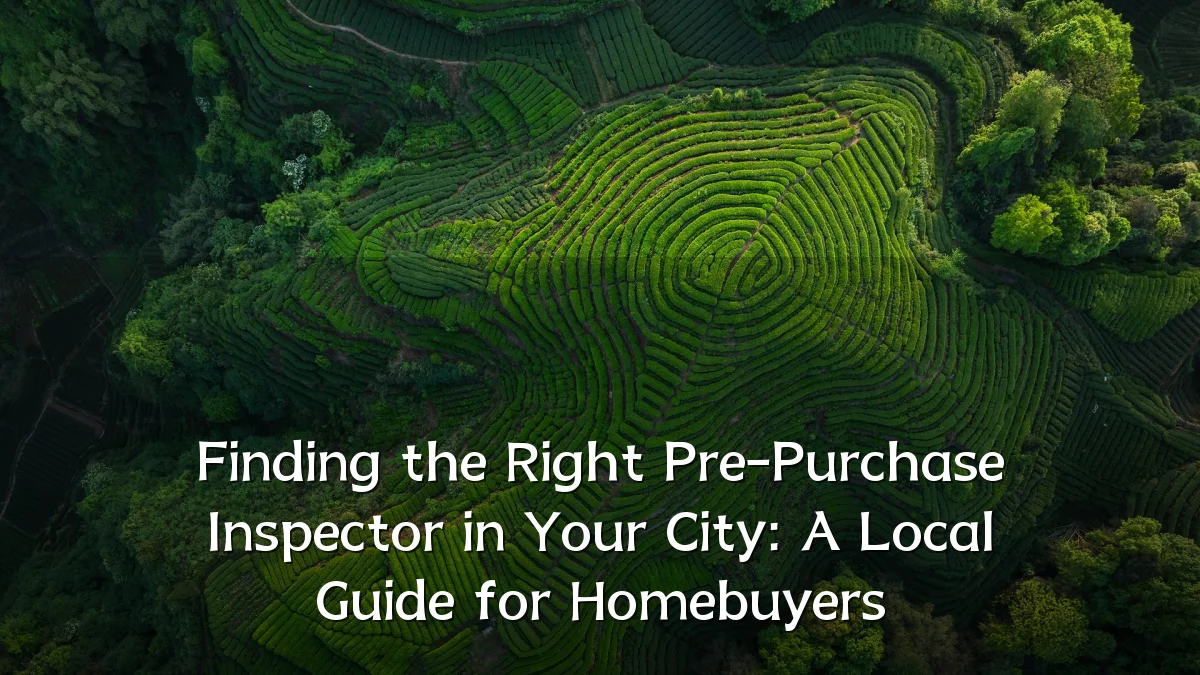 Finding the Right Pre-Purchase Inspector in Your City: A Local Guide for Homebuyers