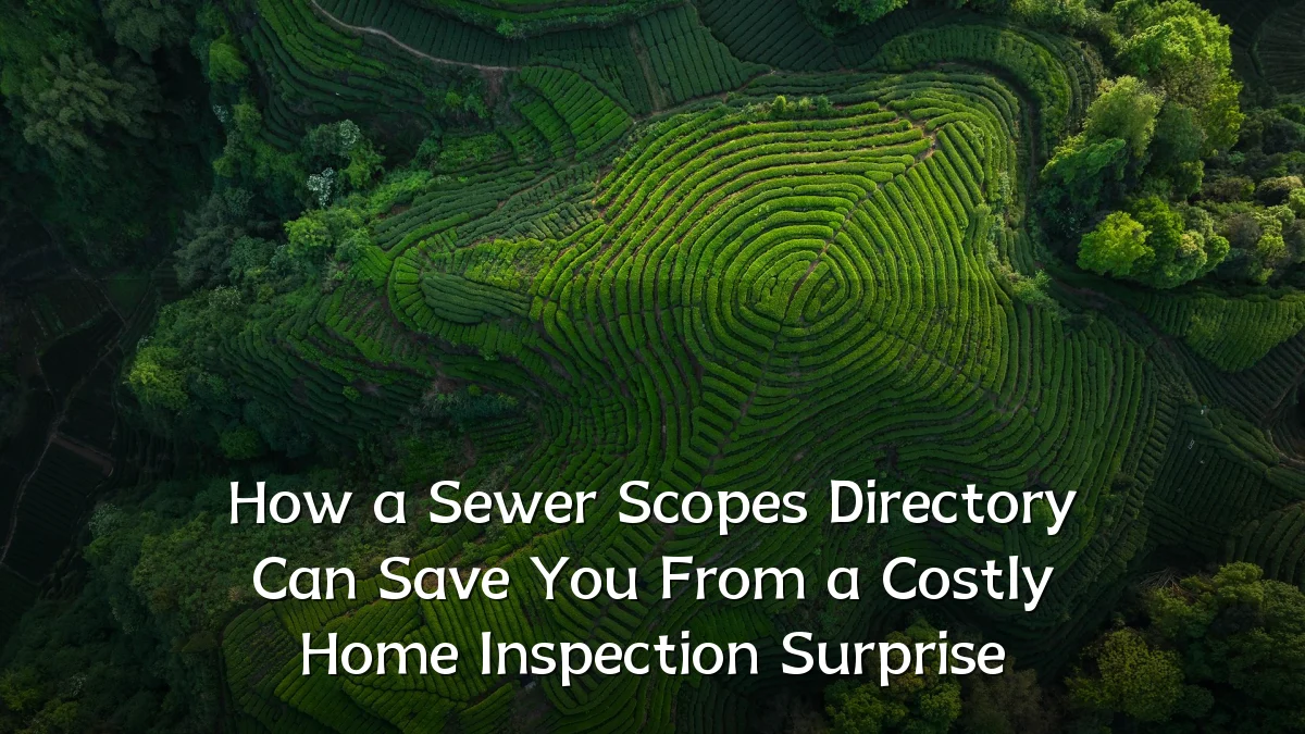 How a Sewer Scopes Directory Can Save You From a Costly Home Inspection Surprise