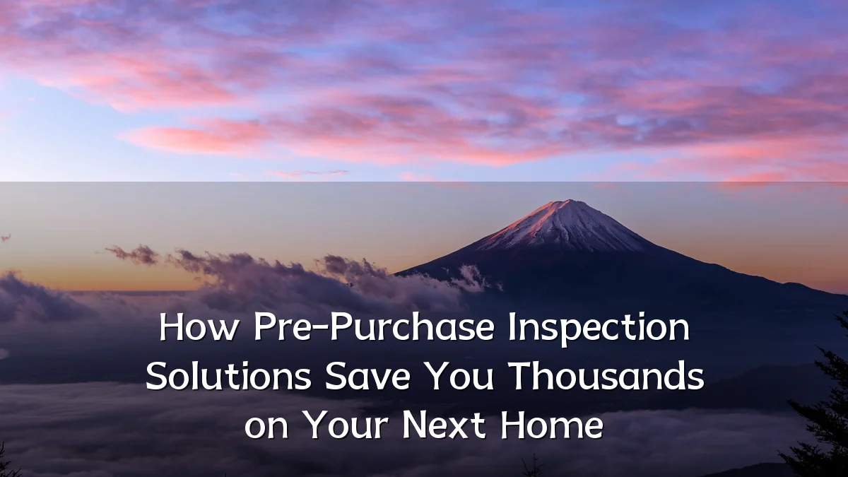 How Pre-Purchase Inspection Solutions Save You Thousands on Your Next Home