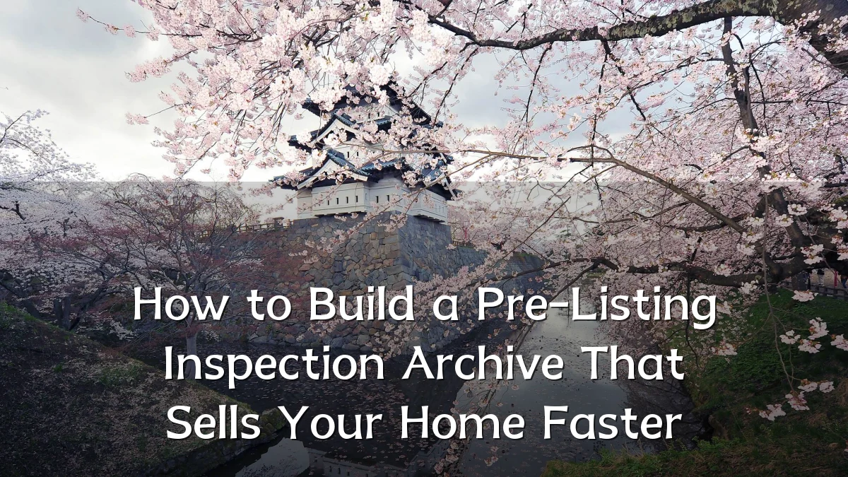 How to Build a Pre-Listing Inspection Archive That Sells Your Home Faster