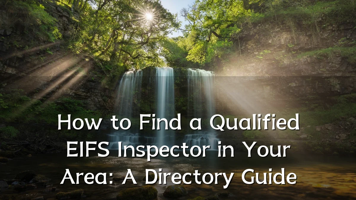 How to Find a Qualified EIFS Inspector in Your Area: A Directory Guide