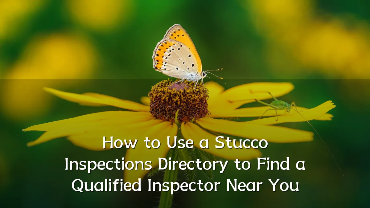 How to Use a Stucco Inspections Directory to Find a Qualified Inspector Near You
