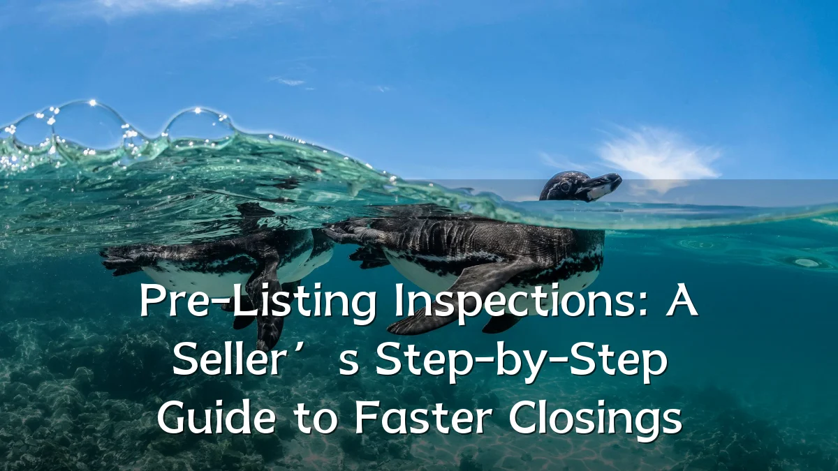 Pre-Listing Inspections: A Seller’s Step-by-Step Guide to Faster Closings
