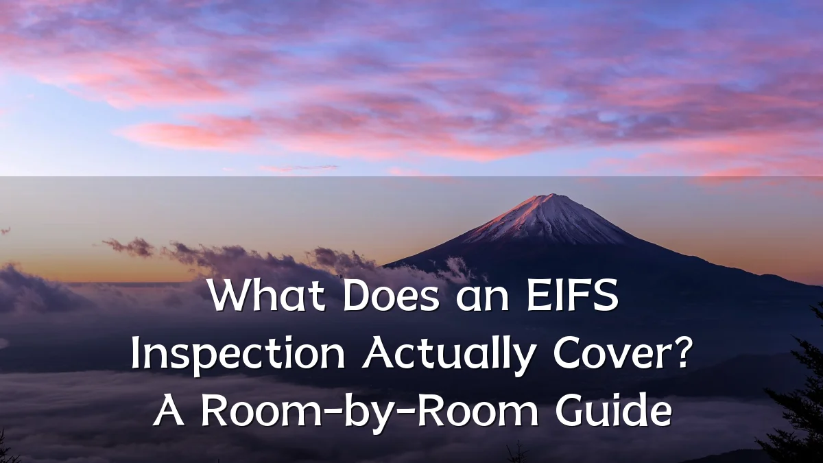 What Does an EIFS Inspection Actually Cover? A Room-by-Room Guide
