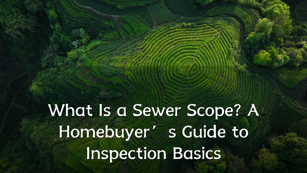 What Is a Sewer Scope? A Homebuyer’s Guide to Inspection Basics