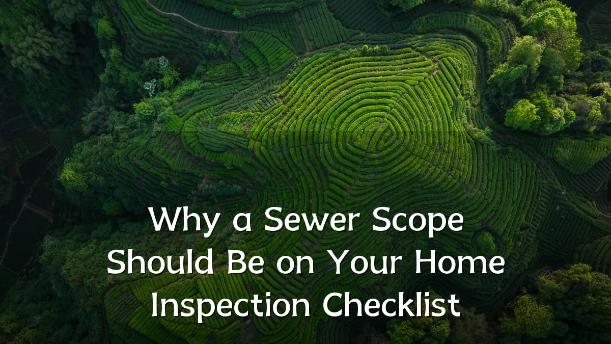 Why a Sewer Scope Should Be on Your Home Inspection Checklist